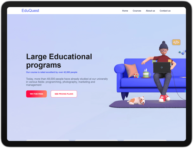Ipad Preview of EduQuest